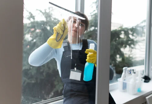 Nettoyage de vitres intérieures et extérieures à Pluzunet